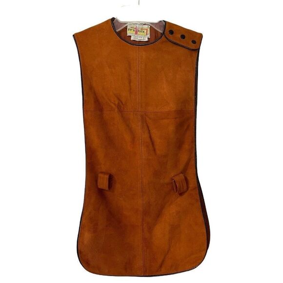Vintage Leather Tunic Jerkin Cosplay Apron Dress It's Rich Girls 5/6 Hong Kong - Picture 1 of 12